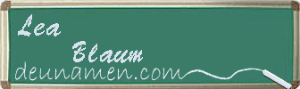 Lea Blaum Visitenkarte